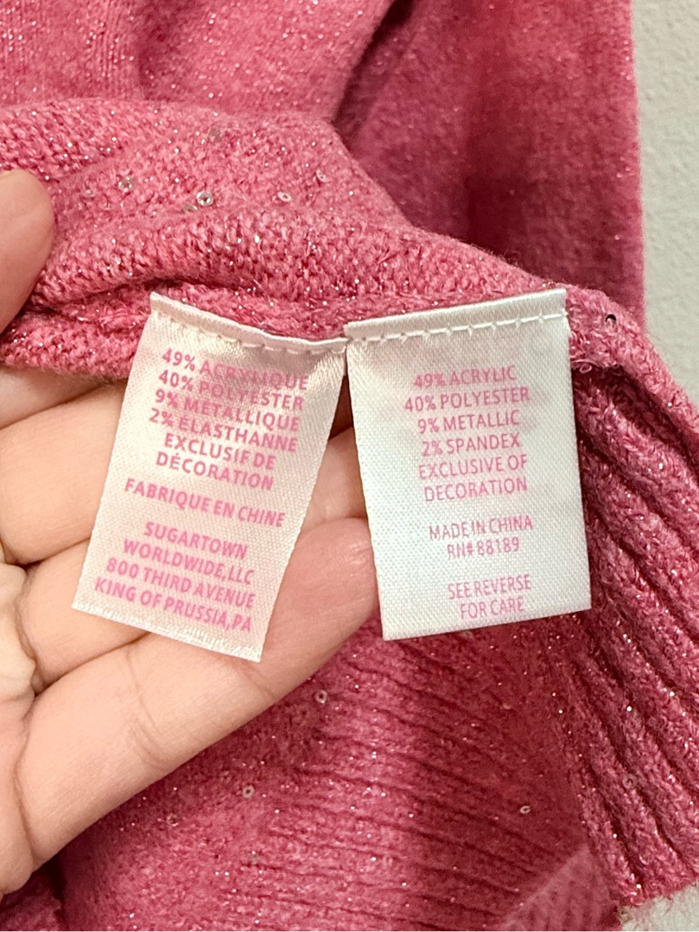 NWT Lilly Pulitzer Lola Sequin Sweater in Confetti Pink Metallic - Picture 11 of 16